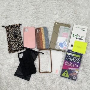 😊 Bundle of IPhone 14 Pro Cases & Glass Screen Protector Covers